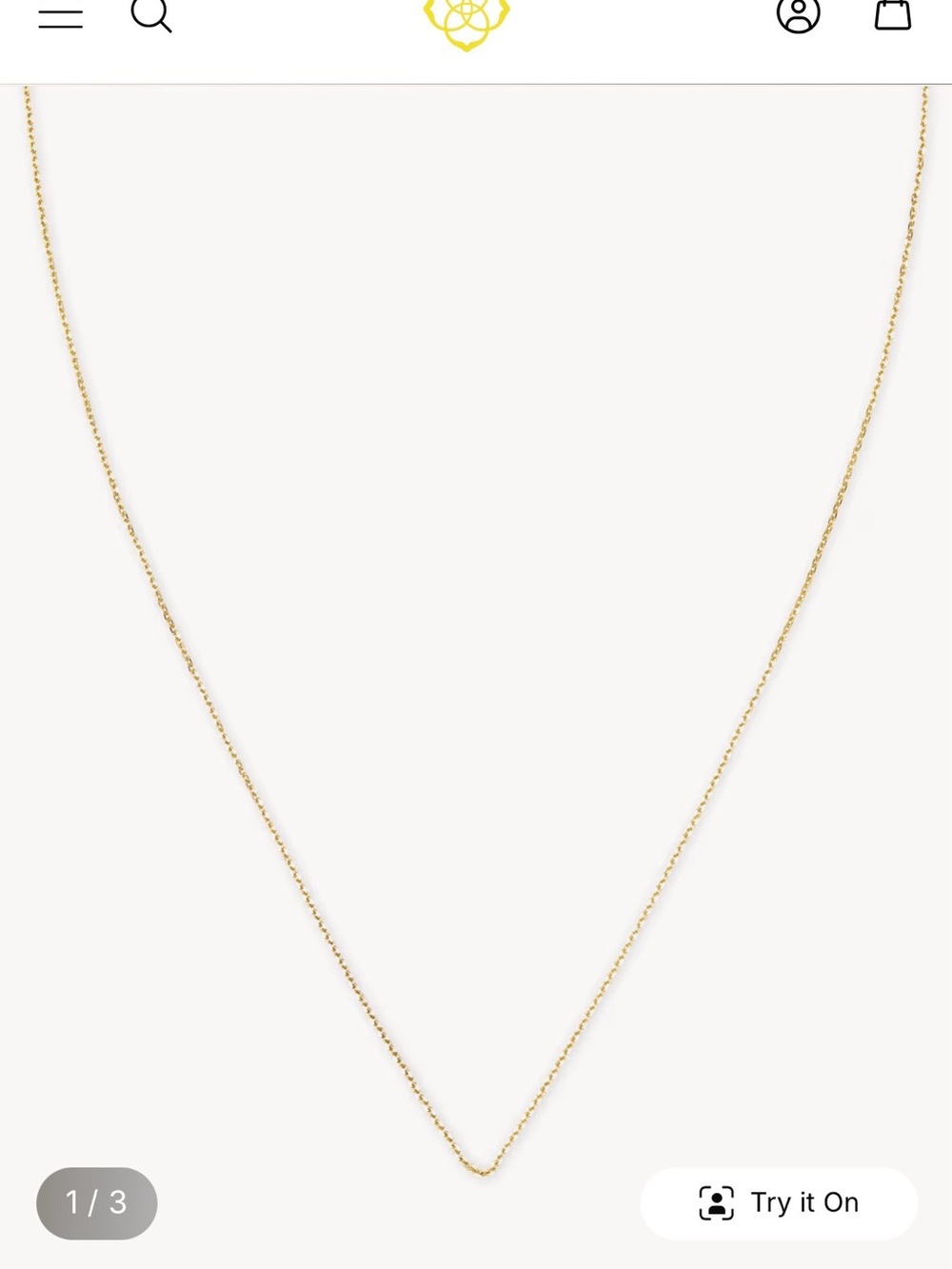 Kendra Scott Gold V-Point Chain Necklace